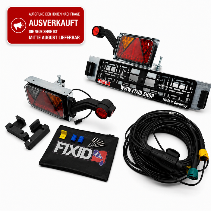 FIXID SlipWing | Klappbares LED-Beleuchtungssystem für Bootsanhänger